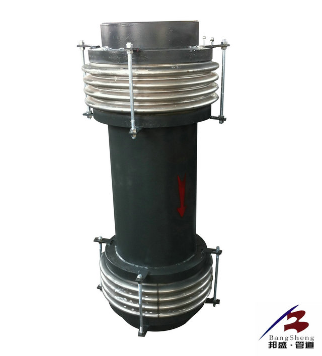 Circular pulverized coal pipe three-way compensator