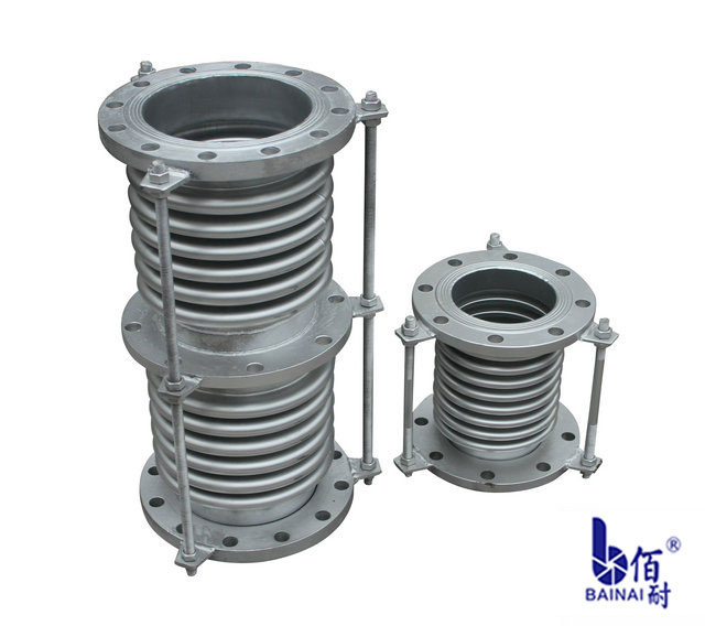 Axial type compound rod corrugated compensator